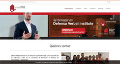 Desktop Screenshot of defensaverbalinstitute.com