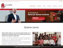 Tablet Screenshot of defensaverbalinstitute.com